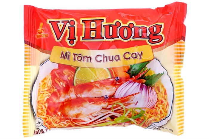 VI HUONG instant noodle Spicy and Sour Shrimp 