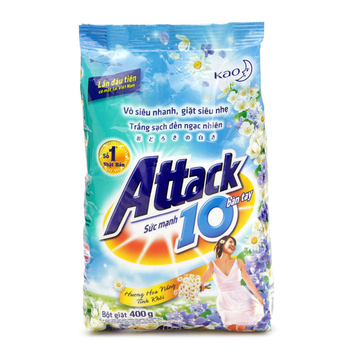 ATTACK WASHING POWDER SUNSHINE FRESH 4.1KG X 3 PACKS