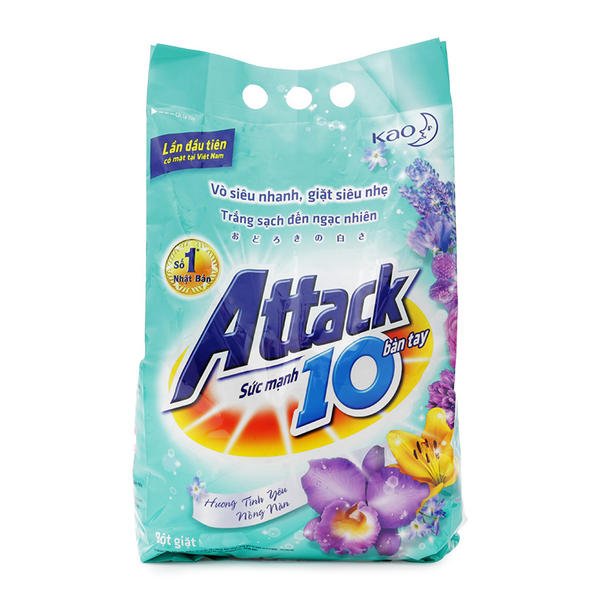 ATTACK WASHING POWDER SWEET LOVE 4.1KG X 3 PACKS