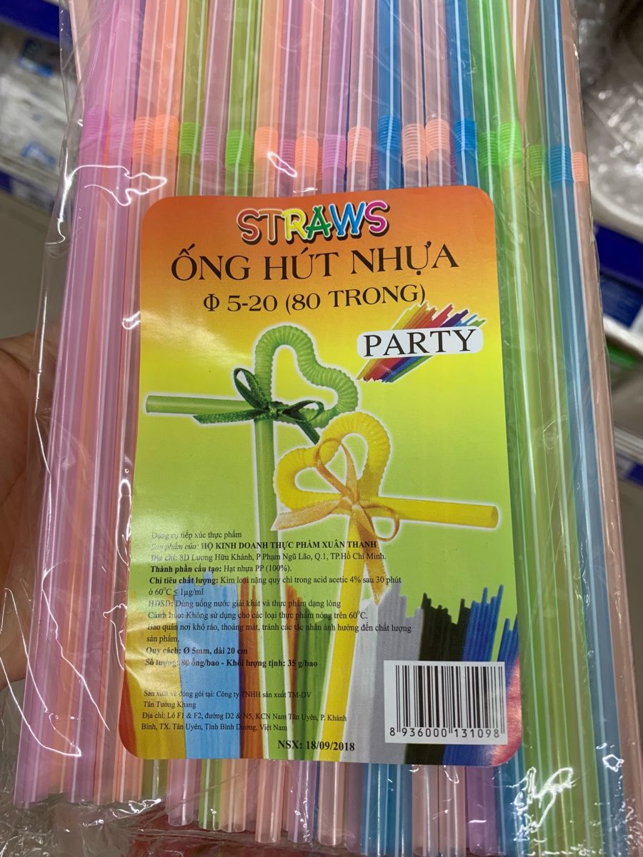 Plastic Drinking Straw 80pcs