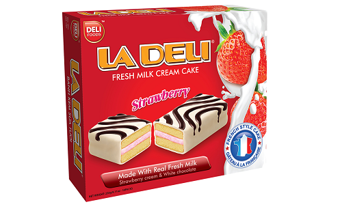  FRESH STRAWBERRY MILK CREAM CAKE LADELI 230G