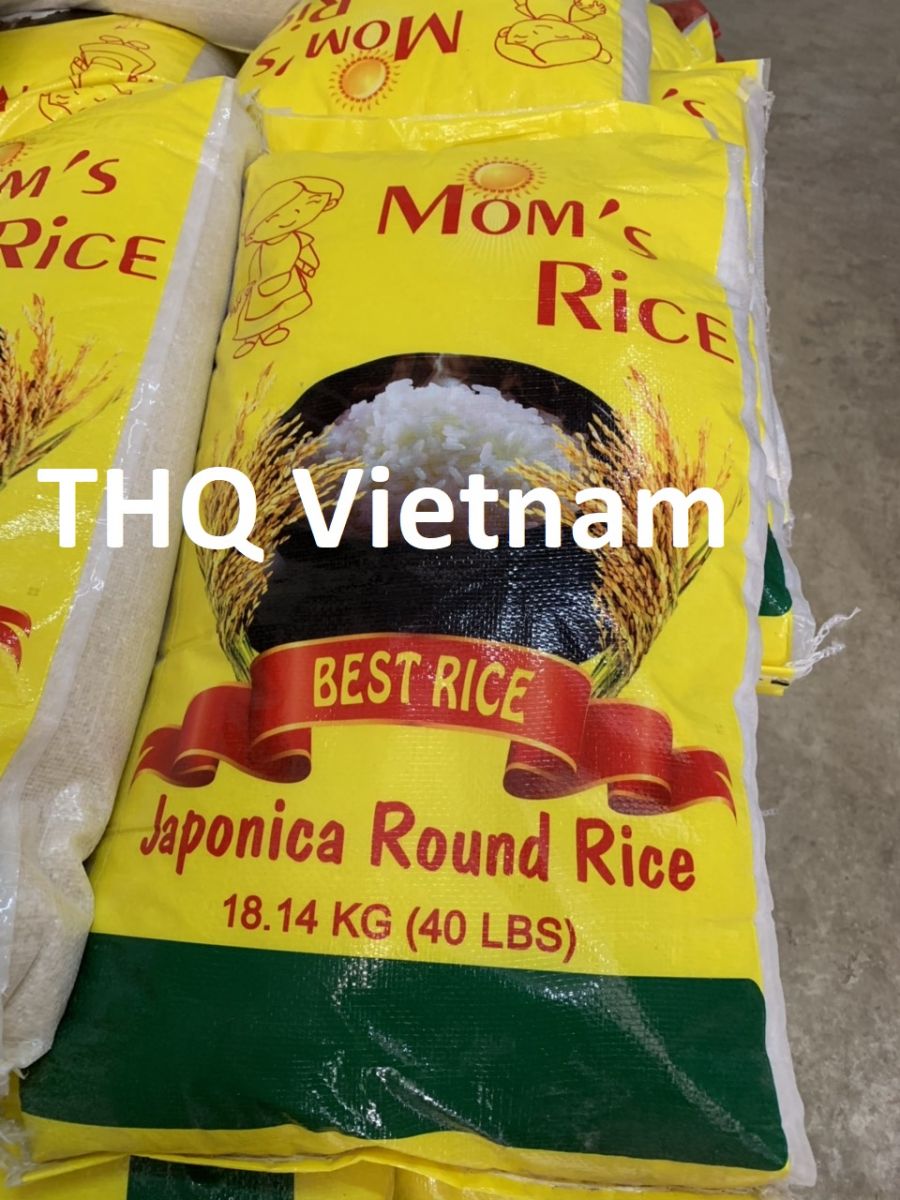 Japonica rice 5% broken, 40 lbs/bag