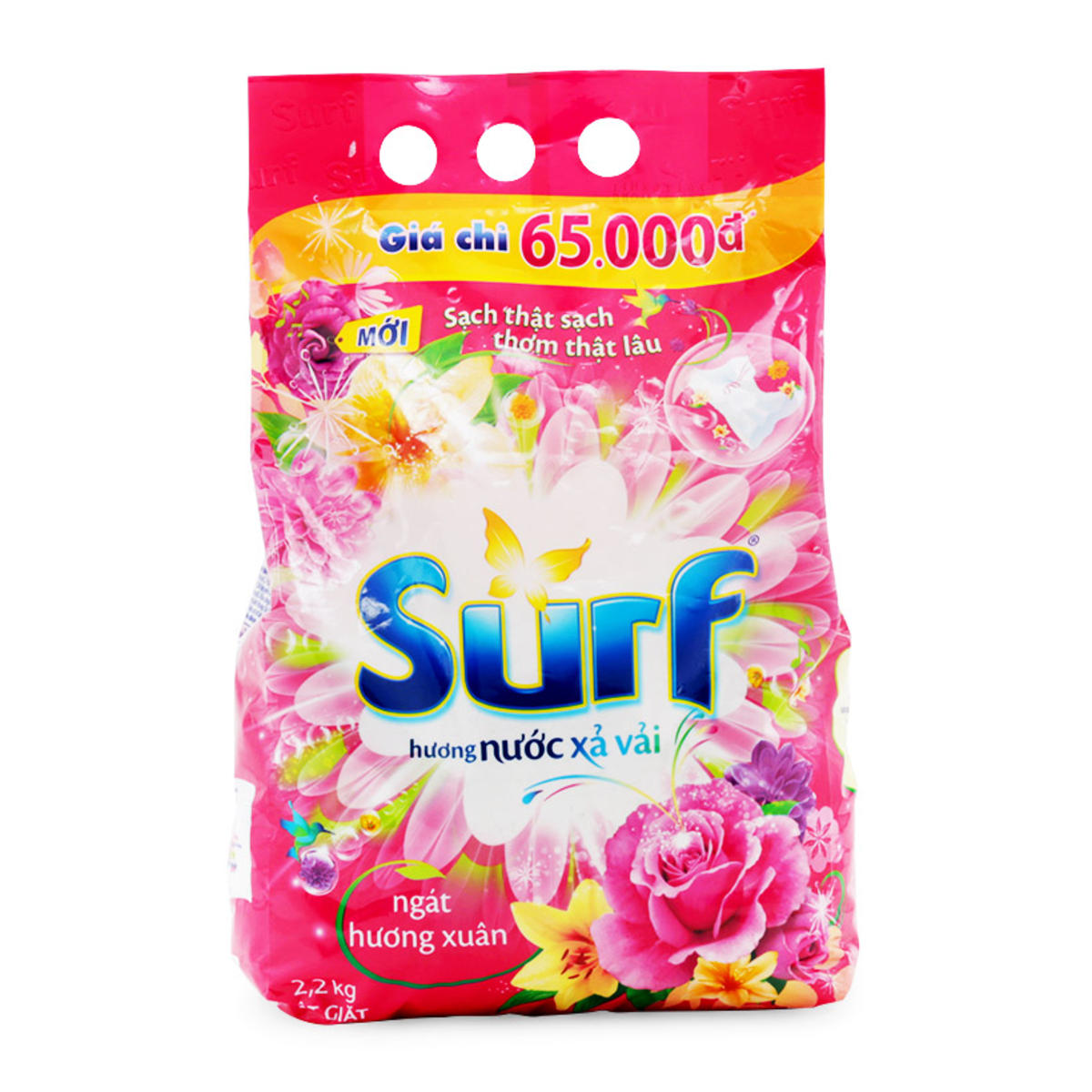 SURF SPRING BLOSSOM DETERGENT 4.5KG X 3 PACKS