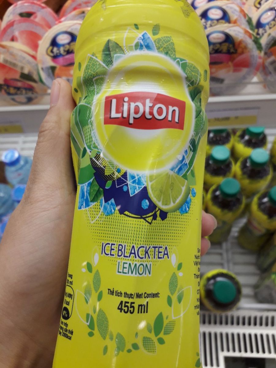 ICE BLACK TEA LEMON LIPTON 455ML*24cans