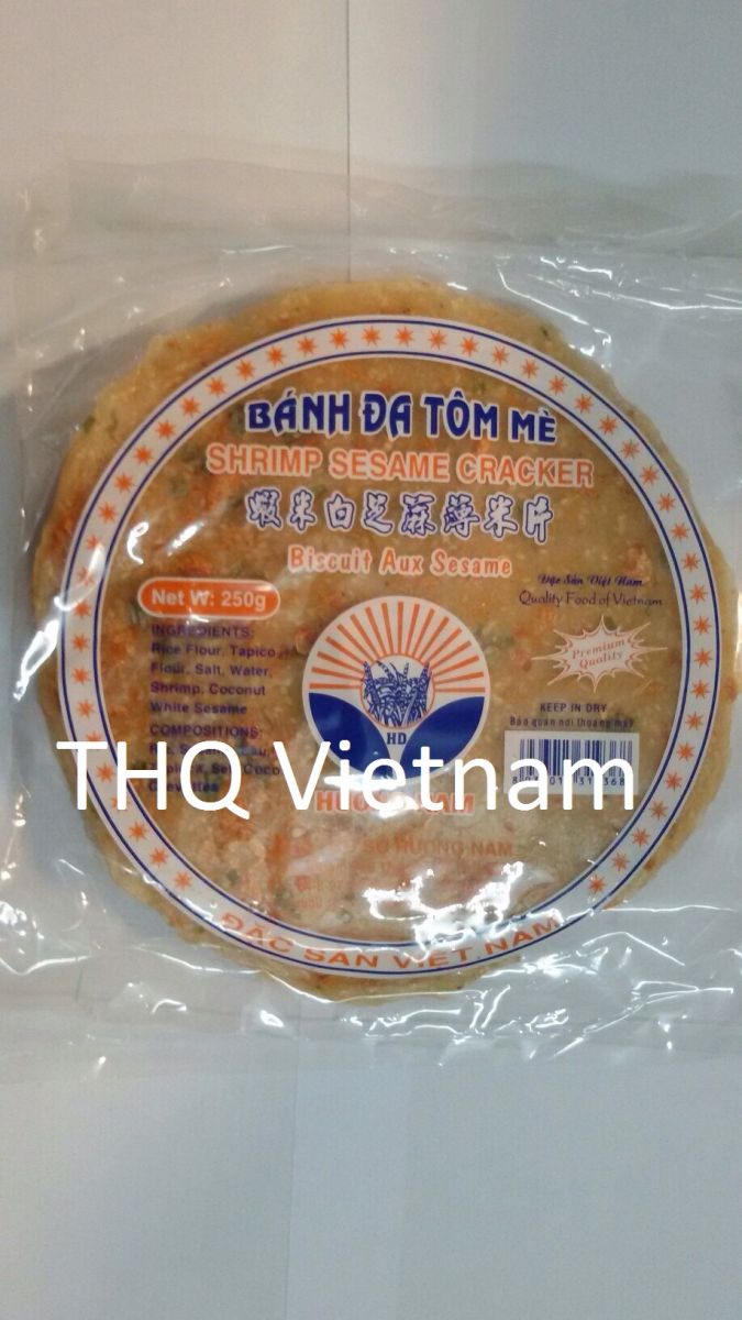 Shrimp Sesame Cracker Biscuit Aux Sesame 250g x 50 bags 