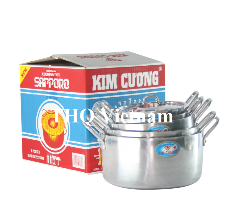 [THQ VIETNAM ]SAPPORO POT 5PCS/SET 16-24CM