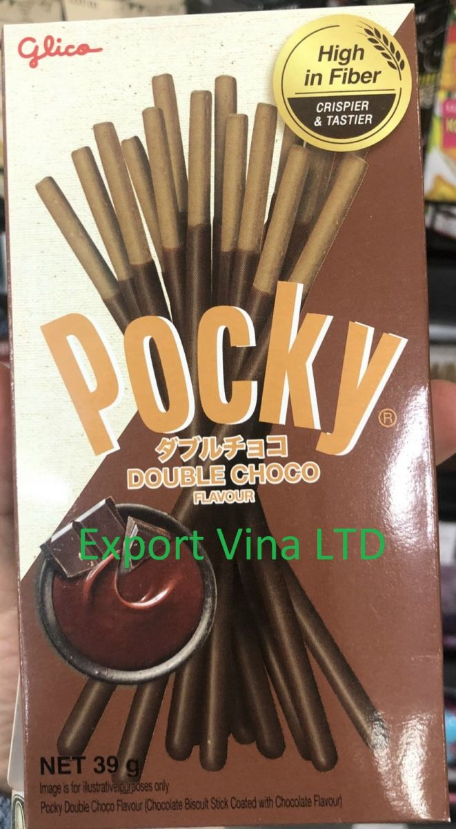 Pocky Double Choco Flavor 39gr 