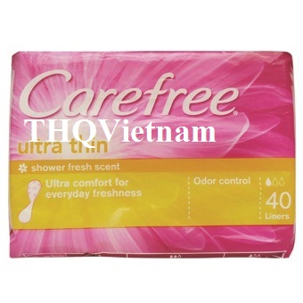 [THQ VIETNAM ] CAREFREE ULTRA THIN 40LINERS X 24PACKS