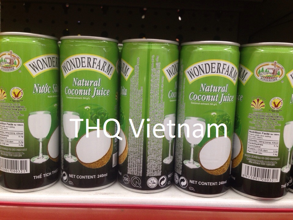 Wonderfarm Natural Coconut Juice 240ml 