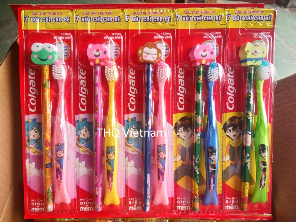 Colgate Toothbrush Kid 5+ + pencil 6pcs/hanger