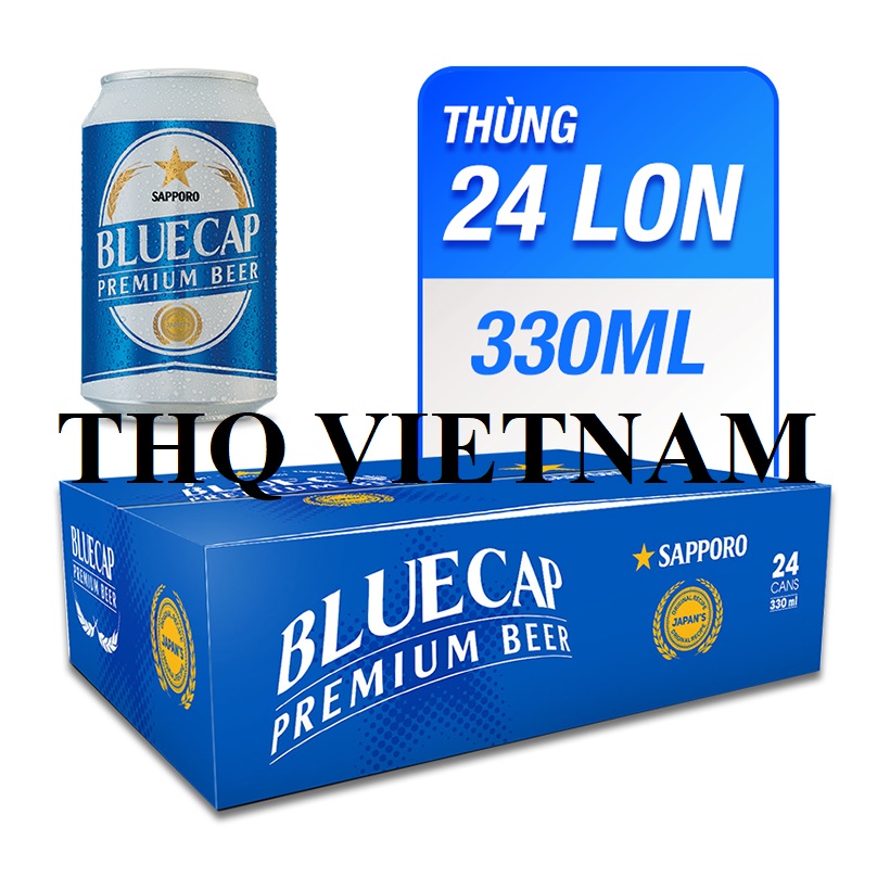 SAPPORO BLUECAP PREMIUM BEER 330ml x 24 CANS