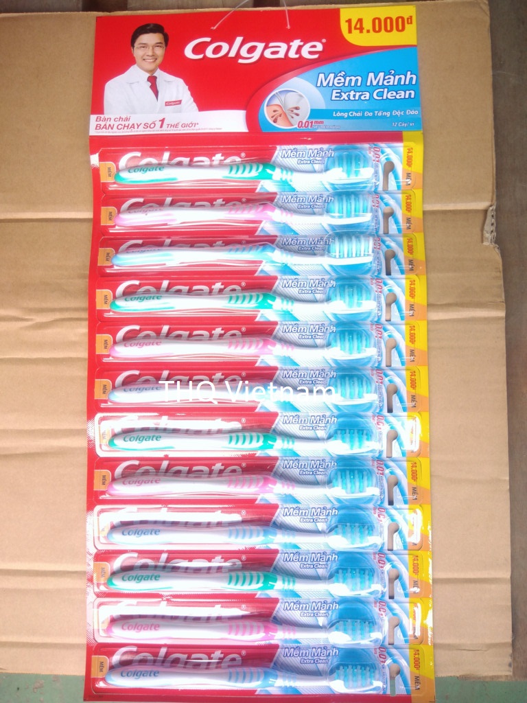 Colgate Toothbrush Extra Clean slimsoft 12 pcs/hanger