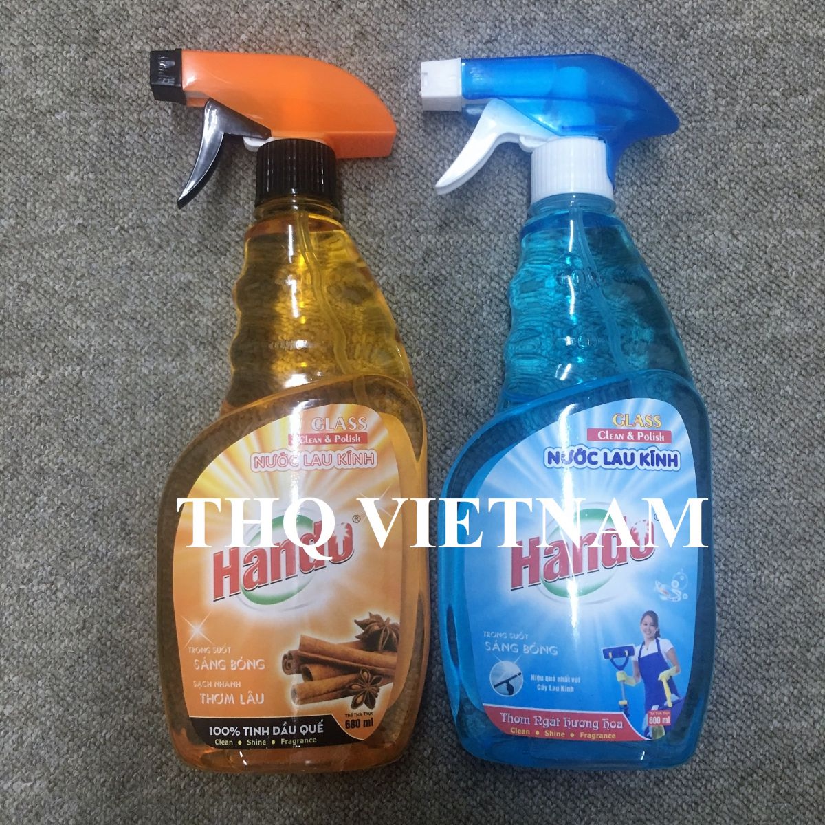 Glass Cleaner Spray 600ml, 680ml with 2 fragrances