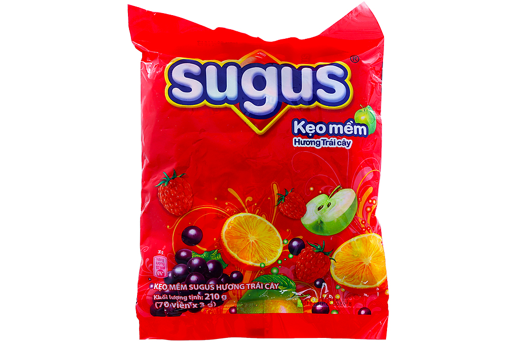 SUGUS Soft Candy Fruity flavor 210 gr