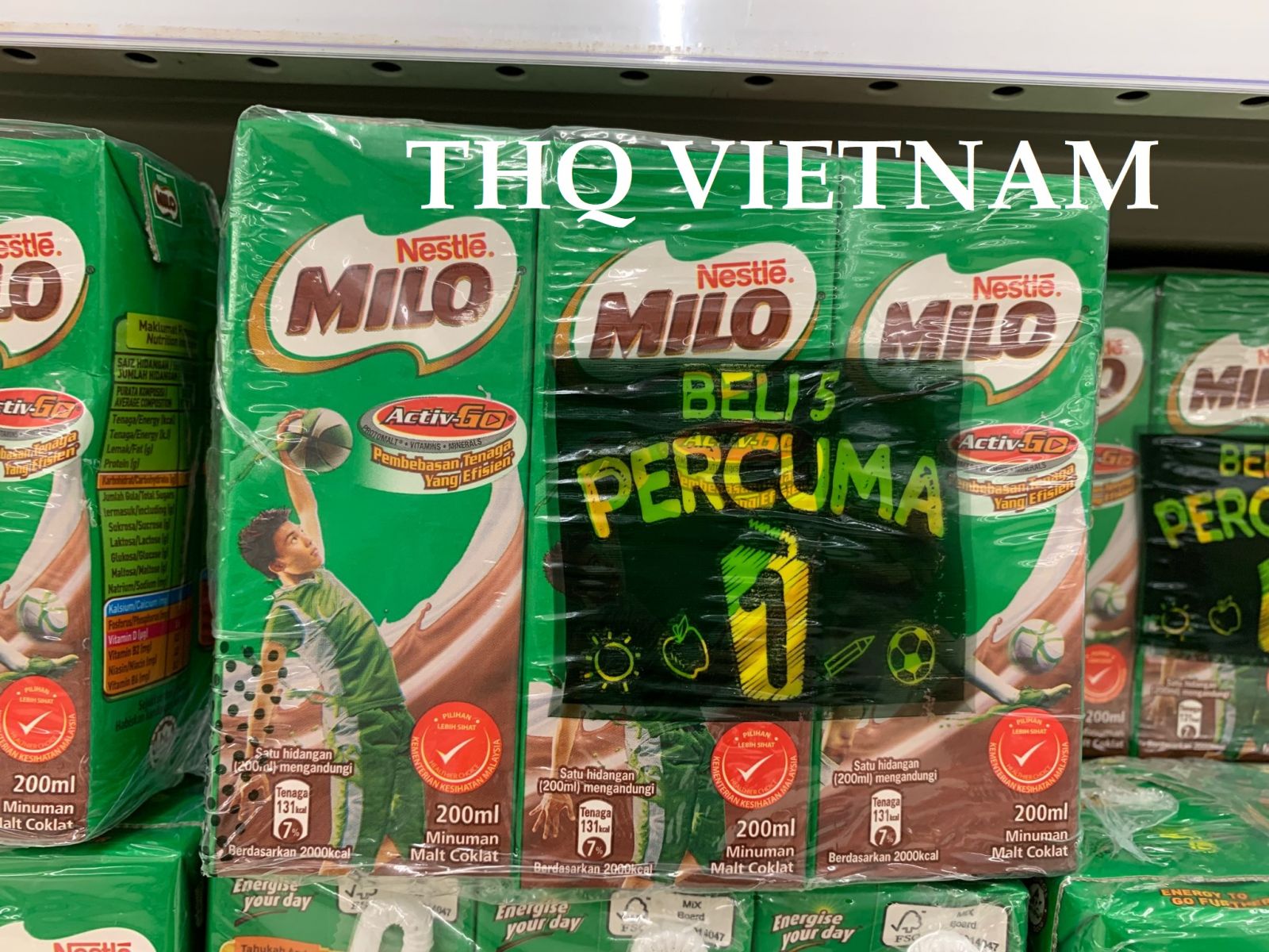 MILO Milk 6 Bottle/bag
