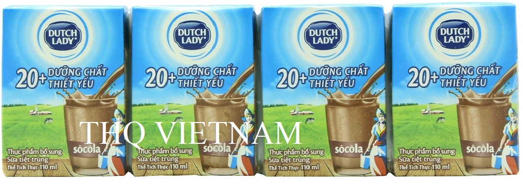 [THQ VIETNAM ] Dutch Lady UHT Milk Chocolate Flavor 110ml*48 boxes