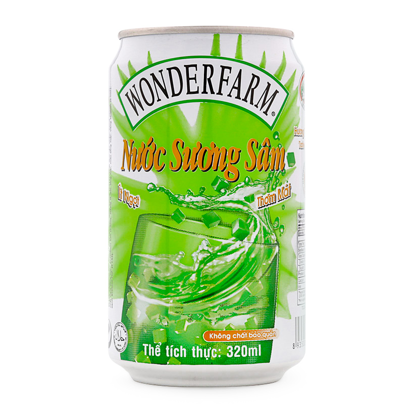 Wonderfarm Green Grass Jelly Drink 310ml x 24can