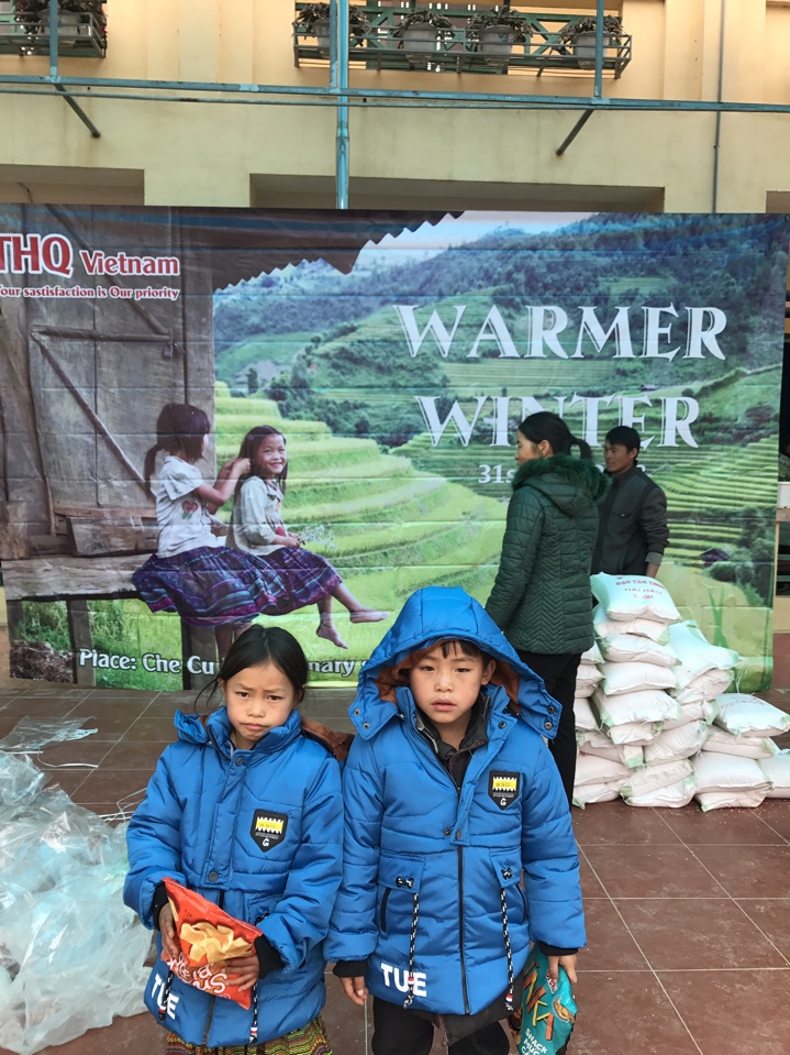 This winter, it seems warmer for the mountainous students with THQ Vietnam