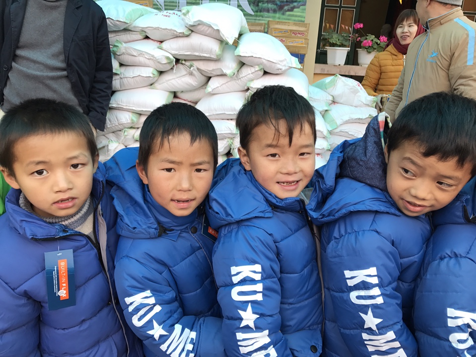 Their smiles and happiness when receiving warm coat