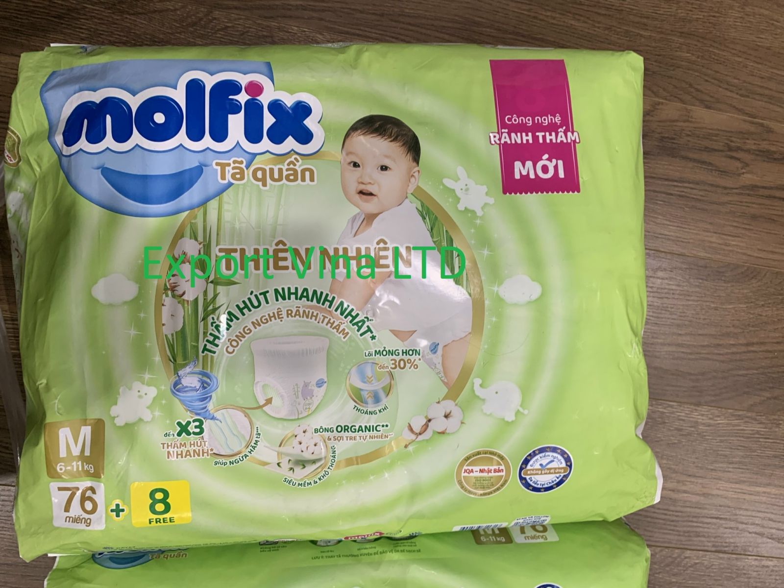 Diaper Pants Molfix Size M 76 pants