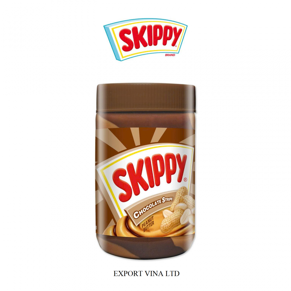 Skippys Peanut Butter Chocolate Stripes 530g