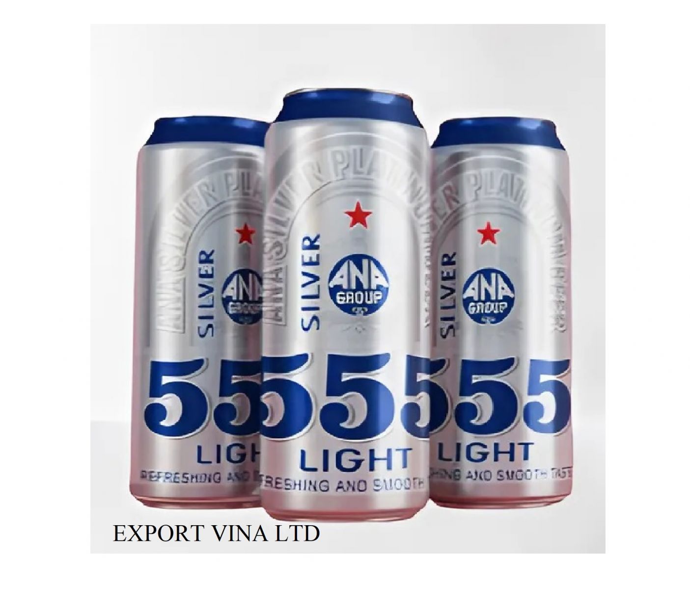 BEER SILVER 555 LIGHT 330ML X 24 CANS