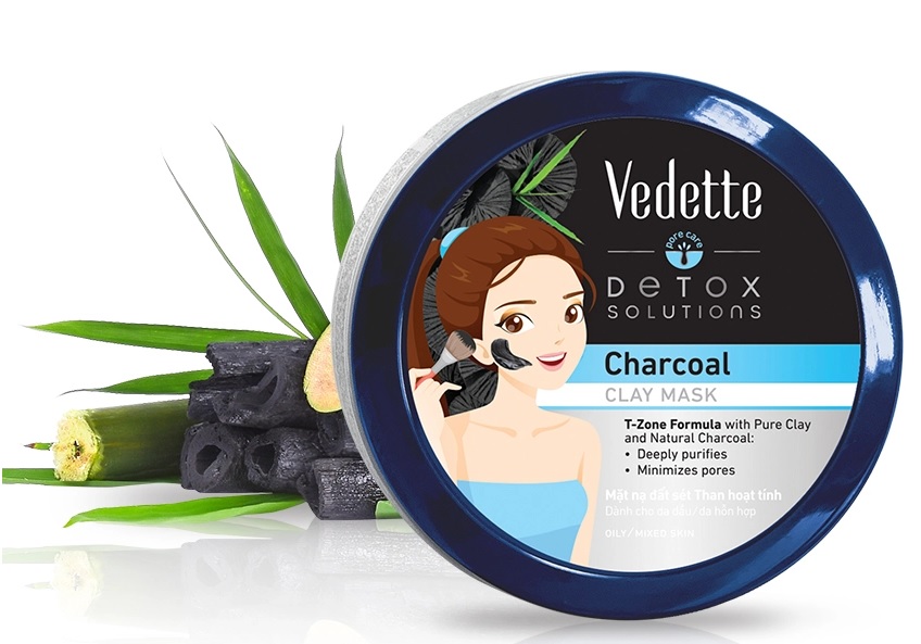 Vedette Charoal Clay Mask 145gr 