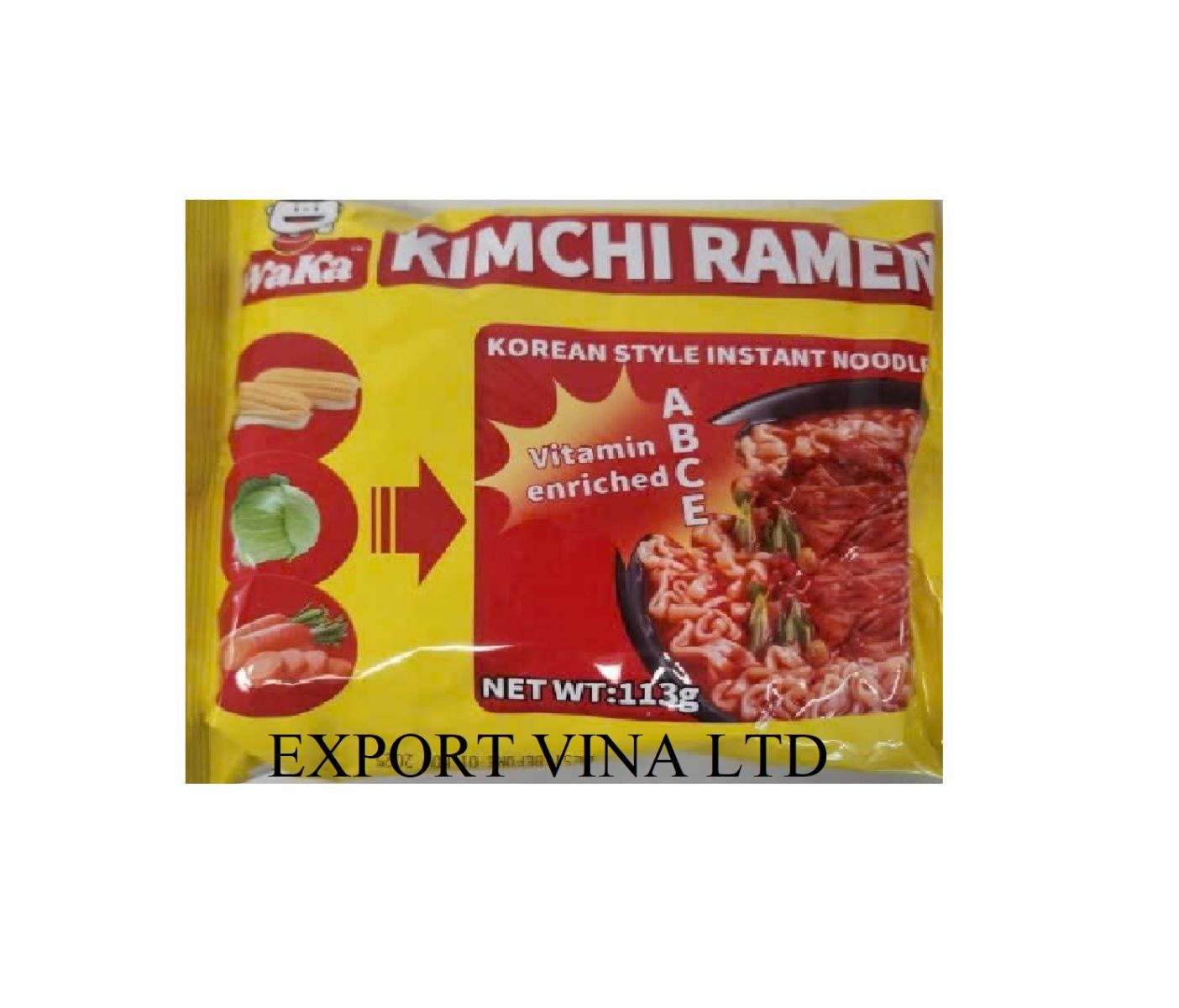 WAKA KIMCHI RAMEN 115G X 24