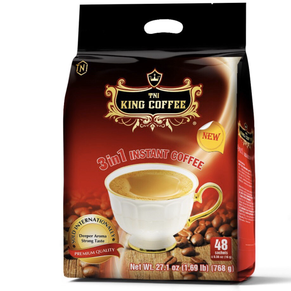 TNI King Coffee 3 in 1 Instant Coffee 16g x 48 sachets