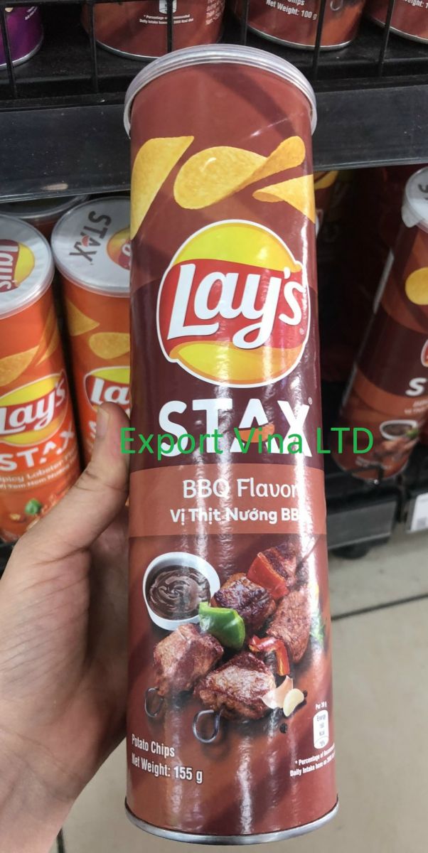 Lay's Stax BBQ Flavor 155gr x 14 cans