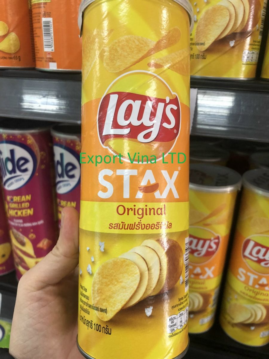  Lay's Stax Original Flavor 100gr x 16 cans