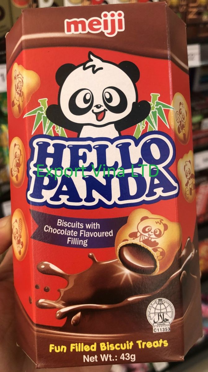 Meji Hello Panda Chocolate 43gr x 8 x 10 box