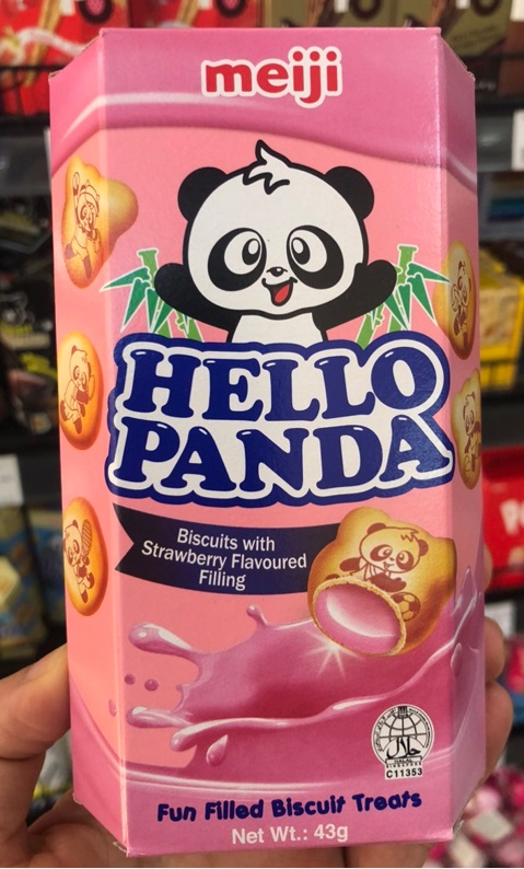 Meji Hello Panda Strawberry 43gr x 8 x 10 box