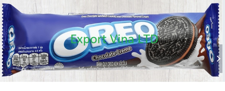Oreo Chocolate Sandwich Vanilla 119.6gr x 24 pack