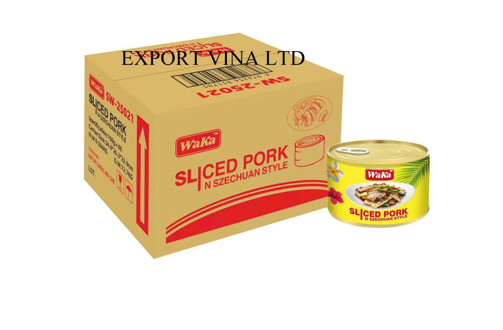  Waka Sliced Pork with Bamboo 198g x 48
