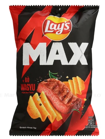 Lay's Max Wagyu Beef Snack 42g x 100 Bags