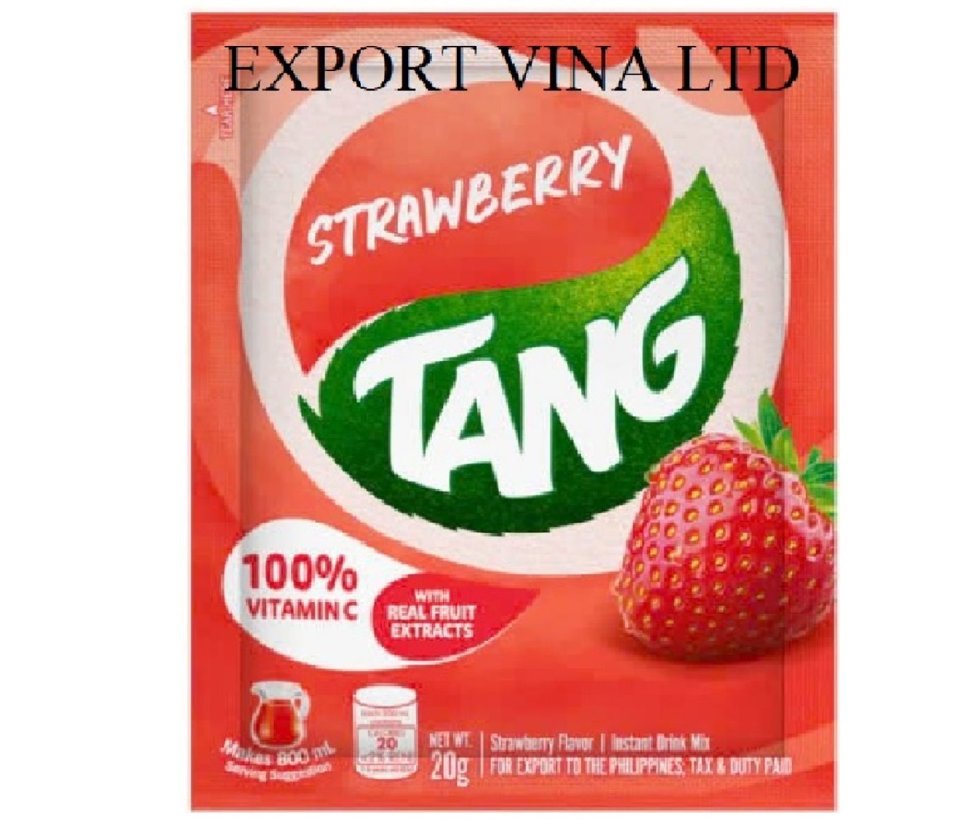 TANG POWDER STRAWBERRY 144 X 19G