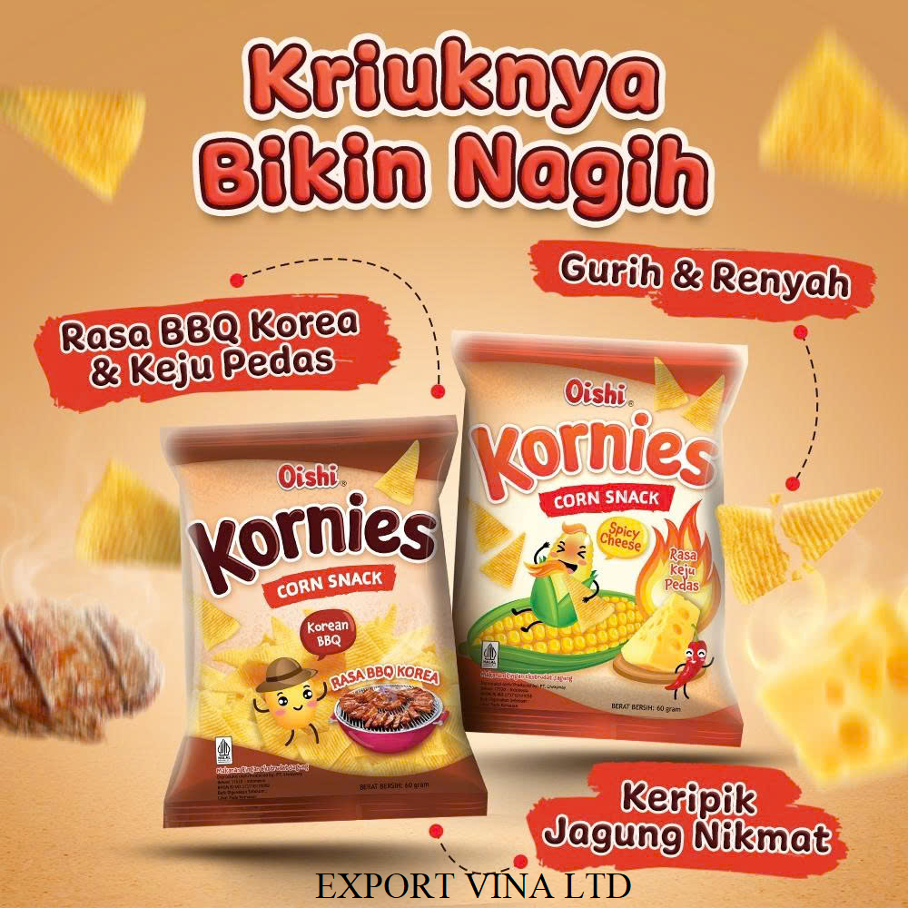 Oishi Kornies Snack 60g