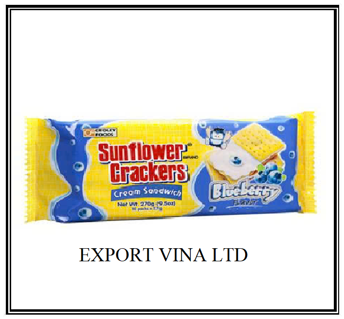 Sunflowers Crackers 190g Blueberry