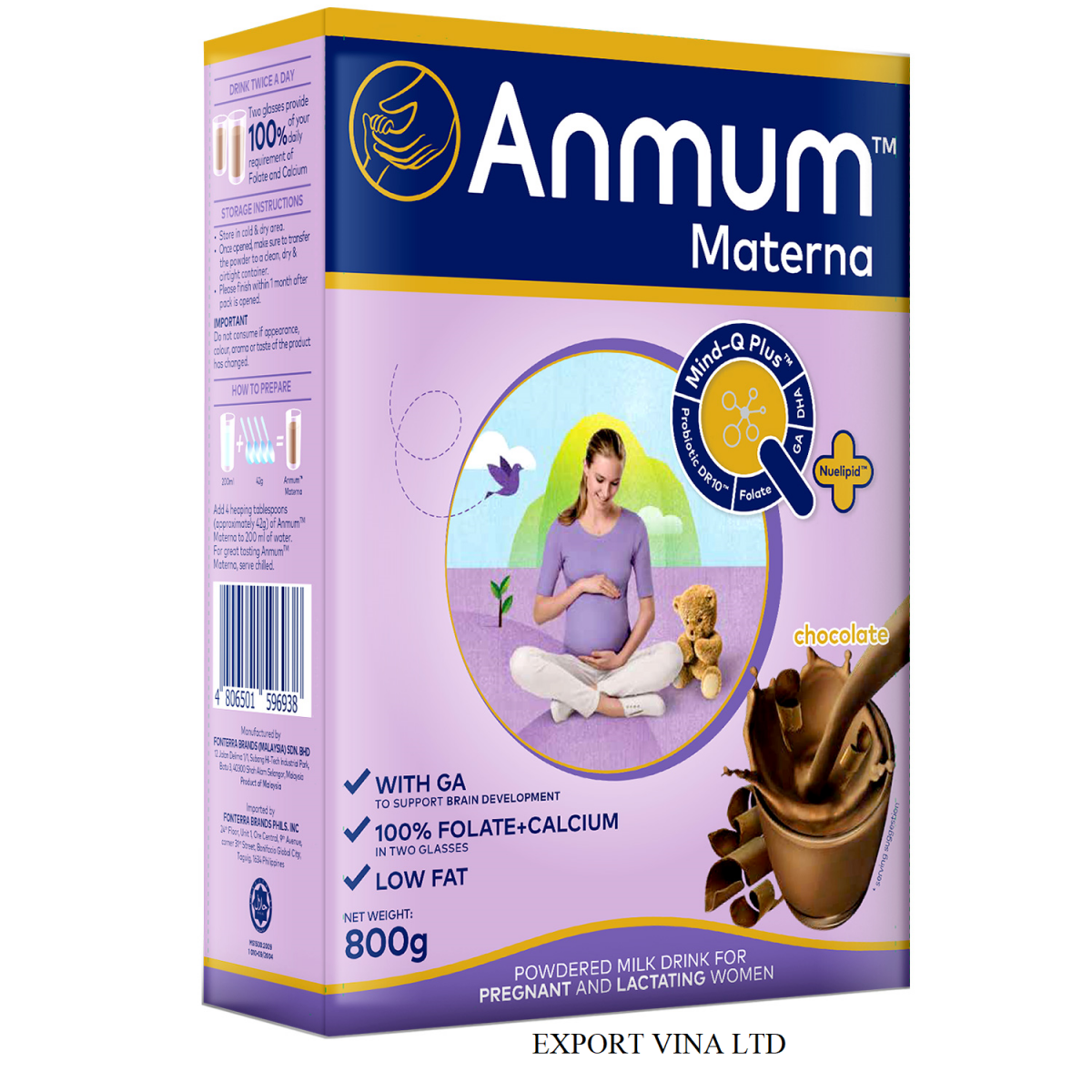 Anmum milk chocolate powder 800g