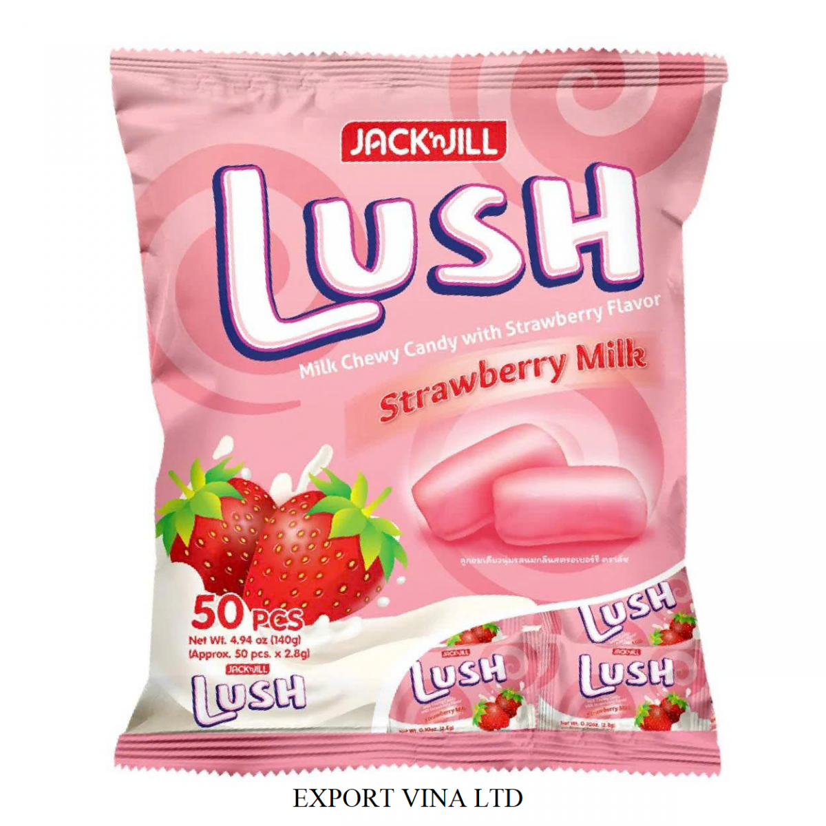 Jack&Jill; Lush Strawberry Candy 140g