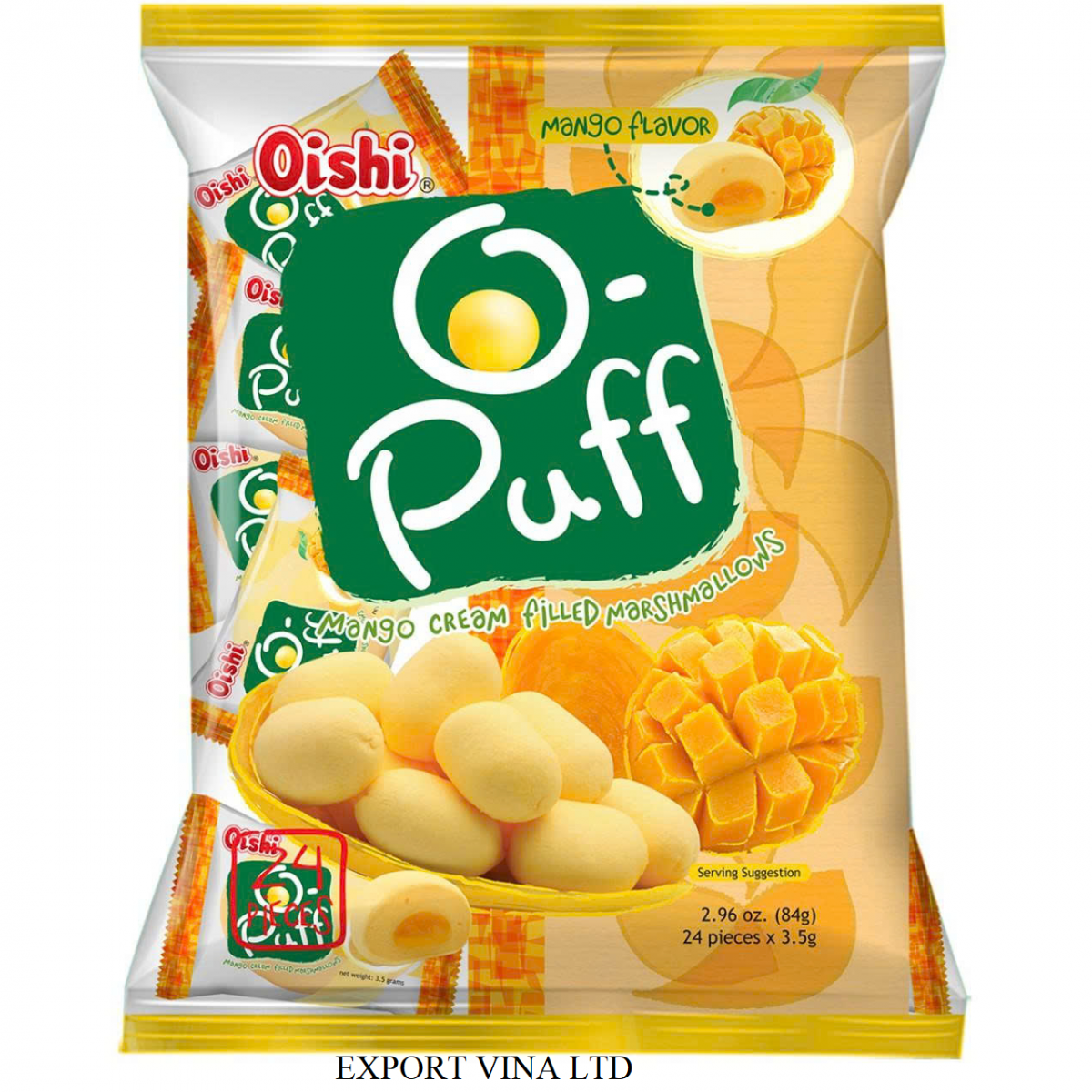 Oishi O.Puff Marshmallows Mango 84g