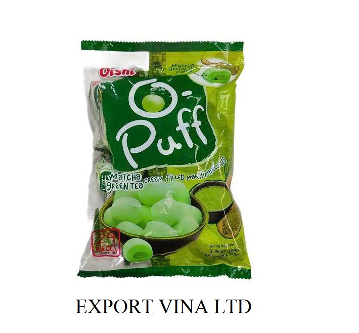 Oishi O.Puff Marshmallows Matcha Candy 84g