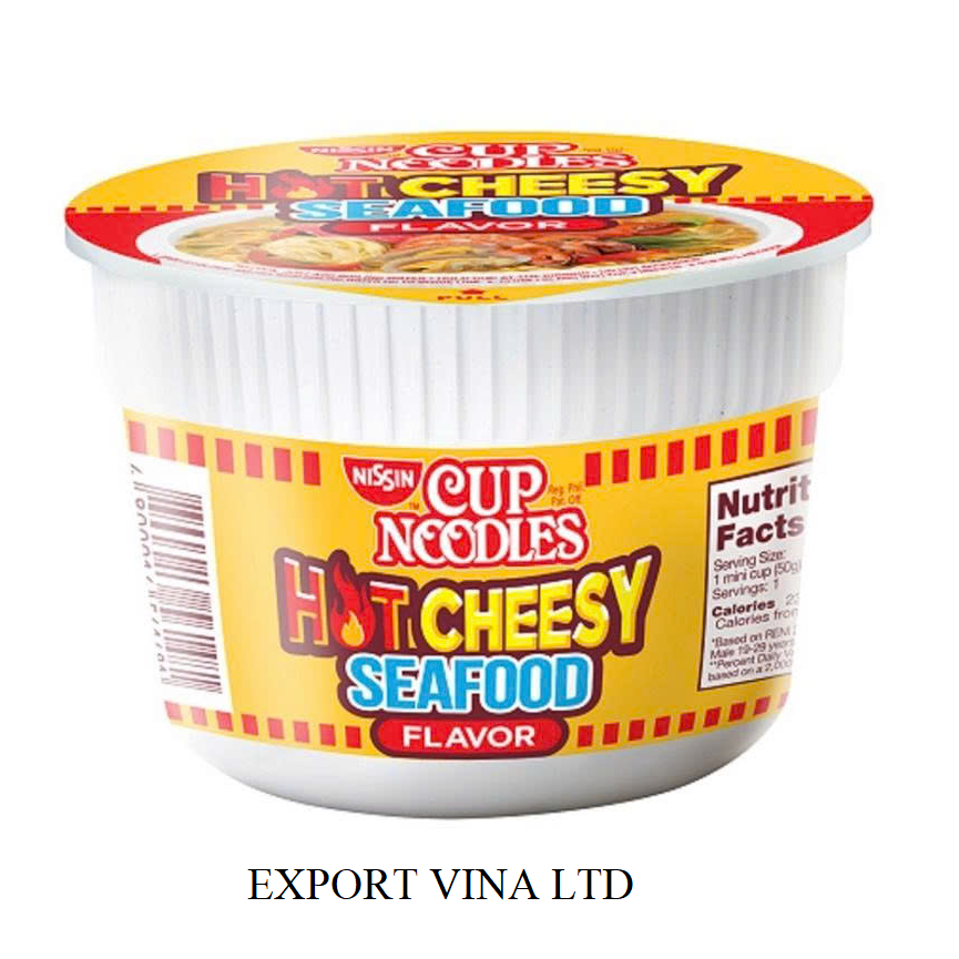 Nissin Instant Cup Noodles Hot Cheesy Seafood 48g
