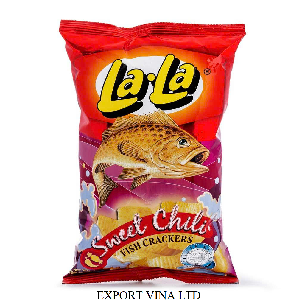 Newton La La Snack Sweet Chili Fish Cracker Flavor 100g