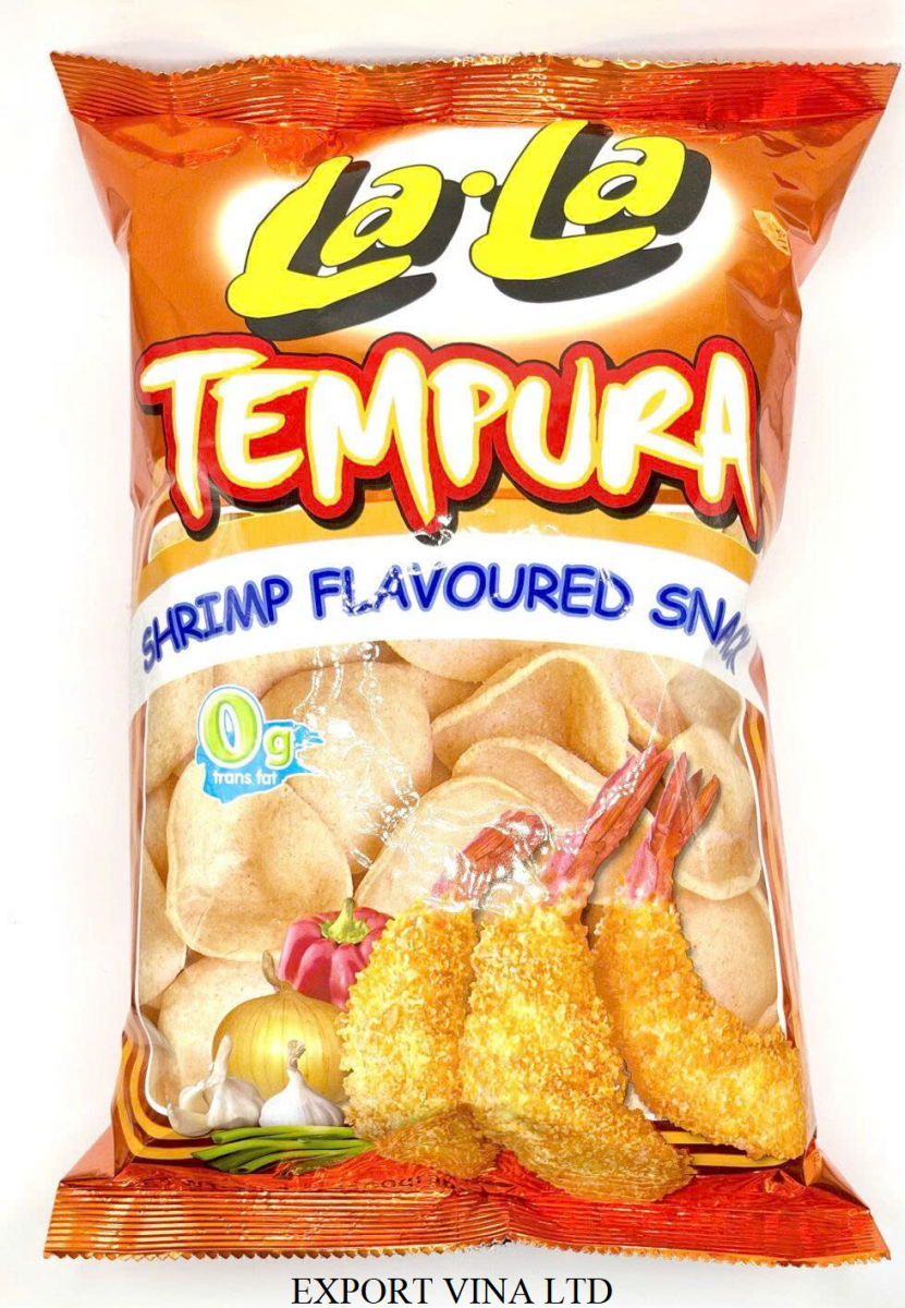 Newton La La Snack Tempura Shrimp Flavor 100g