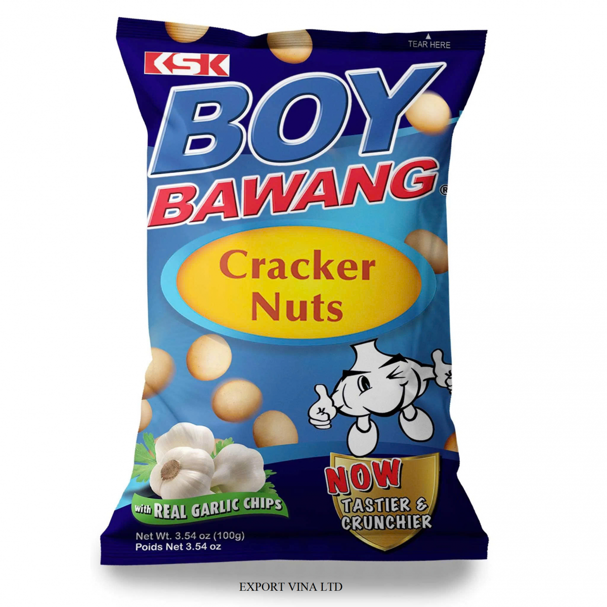 Boy Bawang Cornick Cracker Nuts Garlic