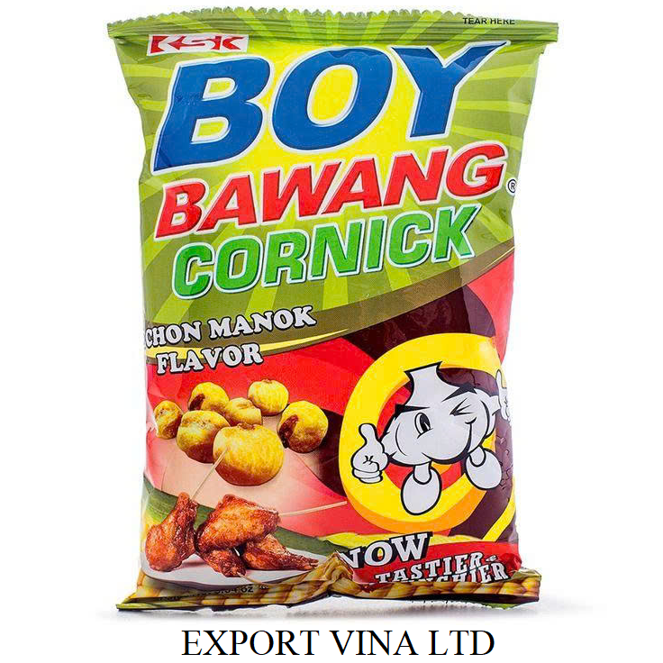  Boy Bawang Snack Cornick Lechon Manok Flavor 100g