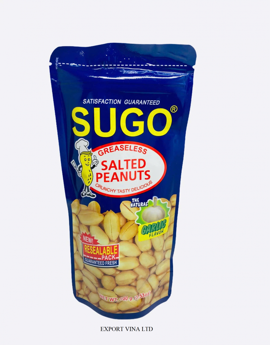 Sugo Salted Garlic Peanuts Snack 100g