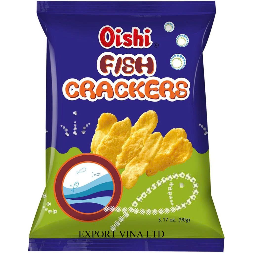  Oishi Snack Fish Crackers 90g